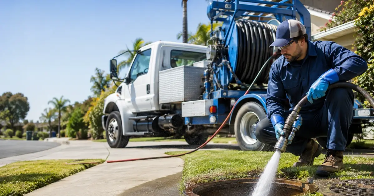 Hydro jet sewer cleaning Tulare
