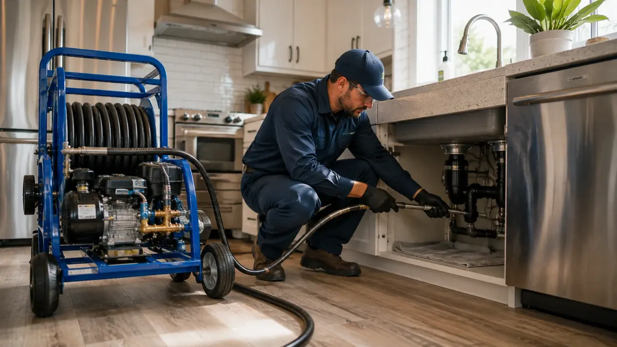 Kitchen Drain Hydro Jetting in Tulare